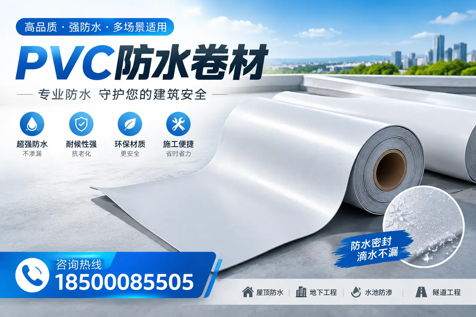 PVC防水卷材的市场竞争分析,郑州品牌选择参考